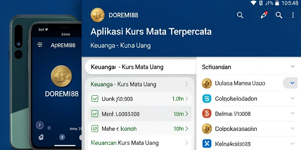 Tampilan utama DOREMI88 dengan fungsi Kurs Mata Uang.