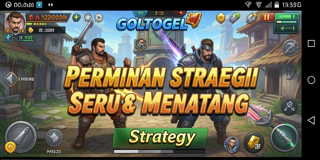 Tampilan antarmuka GOLTOGEL yang dinamis dan strategis.
