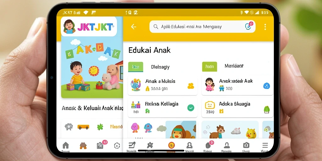 Tampilan antarmuka pengguna JKTJKT yang ramah dan interaktif.