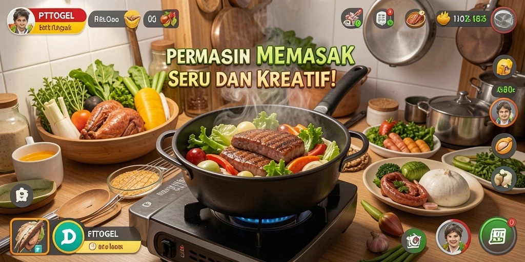 Tampilan menarik dari antarmuka memasak PTTOGEL.