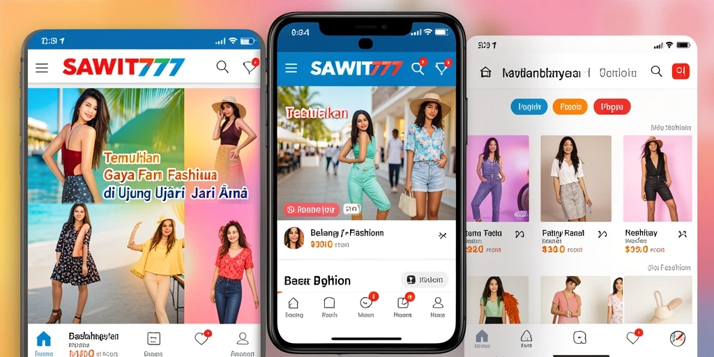 Antarmuka aplikasi SAWIT777 yang menarik dan stylish.